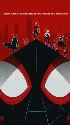 the amazing spider - man movie poster is shown in red and black, with an image of