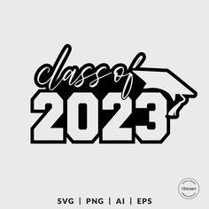 the class of 2013 svg file is shown in black and white with an arrow