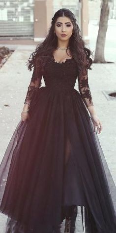 Lavender Prom Dress Long, Gothic Wedding Dresses, Black Lace Evening Dress, Black Lace Wedding, Black Wedding Gowns, Lavender Prom Dresses, Prom Evening Dresses, Black Ball Gown, Gothic Wedding Dress