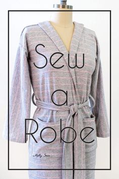 a robe on a mannequin with the words sew and robe written across it