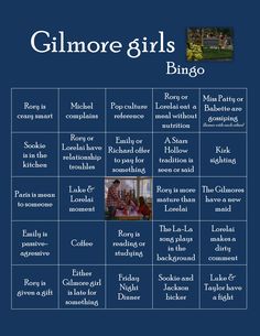 Gilmore Girls Bingo Gilmore Girls Watch Party, Gilmore Girl Party Ideas, Gilmore Girls Party Ideas, Gilmore Girls Party, Viewing Party