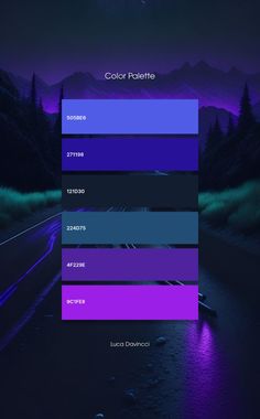 the color palette is purple and blue