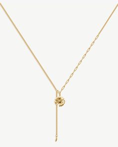 Grace meets glamour in our Esme Necklace. This gilded daisy charm is complemented by the gleam of a 18K fine gold chain. This piece is meant to be your serendipitous favorite. Esme Necklace, The Virtues, Daisy Pendant, Meant To Be Yours, Daisy Charm, Daisy Flower, Flower Necklace, Gold Chain, Gold Chains