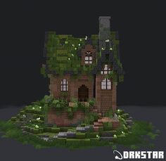 an image of a house made out of plants