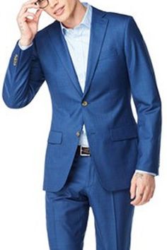 Stand out and make a statement in the Hayle. This stylish, medium weight blue blazer has a rich textured appearance and soft hand-feel Custom Blazers, Custom Blazer, Gray Suits, Suits Black, Blue Suits, Custom Suits, Custom Suit, Navy Fabric, Gray Suit