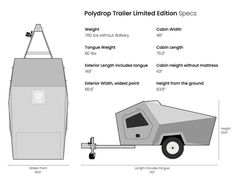 the diagram shows how to build a trailer with an attached hitching bar and wheelbarrow