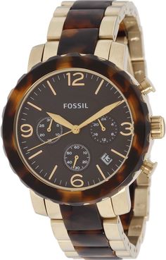 Fossil Women's JR1382 Natalie Two-Tone Stainless Steel Watch Fossil Watches Women, Fossil Watch, Fossil Watches, Women's Watches, Glam Rock, Nixon, Watch Sale, Sport Watches, Steel Watch