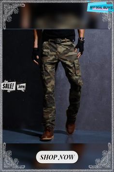 Men Casual Pants Military Tactical Camouflage Homme Slim Fit Cargo Pants Slim Fit Cargo Pants, Fit Cargo Pants, Military Tactical, Mens Pants Casual, Cargo Pants, Casual Pants, Camouflage, Womens Bottoms, Men Casual