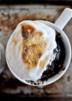 chocolate fudge smores in a mug cook time 5 minutes