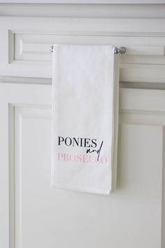 toss designs stylish equestrian ponies and prosecco hand towel Stylish Equestrian, Entertaining Essentials, Notebook Stickers, Decorative Accents, Stationery Cards, Luxury Home Decor, Ponies, Hand Towel, Luxury Retail