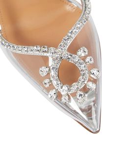 Make a glamorous entrance in the Crystal Cutout Embellished Pumps In Silver. They're made from pink PVC and edged with crystal-encrusted leather trims that form alluring cutouts at the vamps. Approx 8.5 cm / 3.3 inch heel Pointed toe Elegant Crystal Heels For Events, Crystal Pointed Toe Heels For Evening, Crystal Pointed Toe Evening Heels, Pointed Toe Crystal Embellished Heels, Crystal Embellished Pointed Toe Heels, Chic Crystal Heels For Wedding, Elegant Crystal Heels For Party, Glamorous Sparkling Clear Heels, Chic Evening Heels With Crystal Material