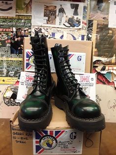 Mining Boots, Colin Baker, Steel Shoes, Boots Uk, The Golden Age, Men Fashion Casual Outfits, Dr. Martens Boots, Golden Age, Nice Shoes