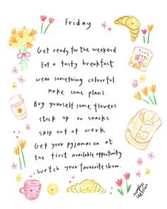 Happy Friday. Countdown to pyjamas is on 👌🏼 Introvert Activities, Slow Living, Journal Ideas, Happy Friday, Self Care, About Uk, Things To Do, Bullet Journal, How To Plan