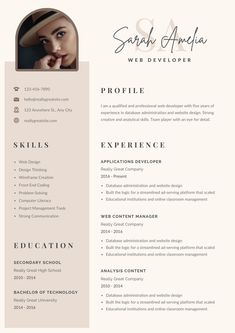 CV Template brown