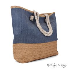 RUTLEDGE & KING TOTE BAGS - Each Rutledge & King Tote Bag offers the quality and look of a designer tote bag without the designer price tag. Rutledge & King offers unmatched durability, quality, and style in four versatile totes that are great for every season. THE PERFECT SIZE TOTE - Rutledge & King Tote Bags can be used as beach bags, overnight bags, trendy gym bags, tote handbags, tote purses, and much more. Rutledge and King offers four unique large tote bags with plenty of room to haul your Kavu Rope Bag, Bags Trendy, Waterproof Tote, Vera Bradley Tote, Rope Bag, Simple Bags, Rope Handles, Beach Tote, Large Tote Bag