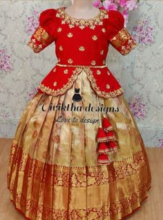 Kanchipattu Blouse Designs, Baby Blouse Designs Latest, Pattulanga Designs For Kids, Kids Lehanga Blouses Designs, Langa Jacket Designs, Pattu Pavadai Kids Blouse Designs Maggam Work, Kids Pattu Langa Blouse Designs Maggam Work, Baby Girl Langa Blouse Designs, Kids Pattu Langa Designs Latest