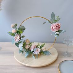 Our floral hoop centerpiece contains flowers at front and back, it looks good at both side.  All of our products are hand made and made to order. The product will be shipped within 2 weeks after you place the order. If you want it in urgent, please contact us. The standard size of the centerpiece is 12 inches. Please let me know if you are looking for another size of hoop. Discount is provided to bulk buy customer, there are price difference for buying  1, 5 and 10 floral hoop. Details please refer to the listed price  Unlike mass-produced product, each hand made product is unique. You may find little differences in each handmade item, which makes it special to you. Hoop Centerpiece, Unique Bouquet, Centerpiece Table, Floral Hoops, Bridal Brunch, Beautiful Flower Arrangements, Wedding Table Centerpieces, Silk Flower, Diy Wedding Decorations