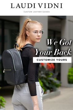 This leather backpack from Laudi Vidni is perfect for anyone who wants a bag that can be customized to fit their body and their needs. With adjustable straps and a padded laptop sleeve, this leather backpack is perfect for commuters or students. Plus, it's roomy enough to fit all of your essentials! Find the perfect leather bag for your everyday needs! Go The Extra Mile, Extra Mile, Leather Travel, Toiletry Bags, Bags Accessories