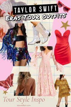 taylor swift's east - west tour outfits are featured in this ad for the new york times