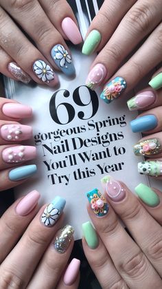 Spring Nail Designs, Brighter Days, Spring Nail, Nail Designs Spring, Blooming Flowers, Spring Nails, This Year, Nail Designs, Nails