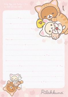 a pink notepad with an image of two cats and a cat holding a duck