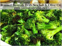 roasted broccoli with sea salt and olive oil