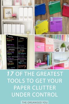 the ultimate guide to organize your paper clutter under control