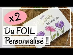 two cards sitting on top of a wicker basket next to each other with the words'du foll personalise '