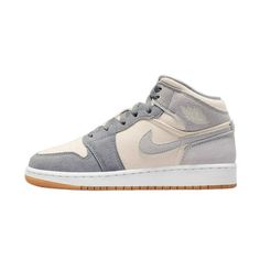 Brand: Air Jordan Model: Air Jordan 1 Mid SE (GS) Nickname: 'Coconut Milk' Colorway: Coconut Milk / Coconut Milk SKU: DN4346-100 Release Date: 02/24/2022 Size: 7.  Color: Gray.  Gender: unisex.  Age Group: kids. Jordan Model, Air Jordan 1 Mid Se, Air Jordan 5 Retro, Casual Dress Shoes, Air Jordan 5, Air Jordan 6, Jordan 6, Kids Jordans, Air Jordan 1 Mid