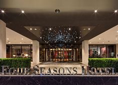 the front entrance to four seasons hotel