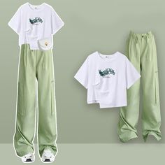 Irregular T-Shirt Green Cargo Pants Add a unique and stylish touch to your wardrobe with our Irregular T-Shirt Green Cargo Pants. Made with quality materials and designed with an elegant touch, these pants offer comfort and versatility for any occasion. Stand out and make a fashion statement with this must-have piece. Size Info. M: for Weight Range (45-55 kg). for Height Range (150-175 cm) L: for Weight Range (55-60 kg). for Height Range (150-175 cm) XL: for Weight Range (60-70 kg). for Height R Color Cargo Pants, Anime Lingerie, Green Cargo Pants, Shirt Pant Set, Kawaii Dress, Green Cargo, Maid Dress, Shirt And Pants, New Instagram