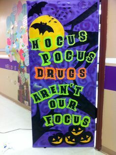 red ribbon week door ideas for elementary school - Google Search Home Organization Wall, Organization Wall, Door Decorating, Closet Organization Diy