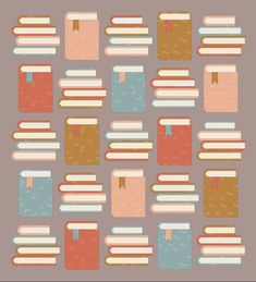 an image of many different books on a gray background