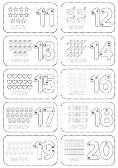 a printable calendar with numbers and symbols