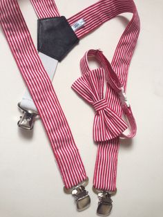 Suspenders for baby boys + Bow tie