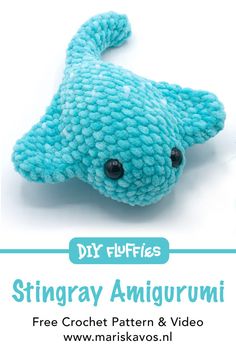 Make a splash with this adorable stingray Amigurumi crochet pattern from DIY Fluffies! Perfect for ocean lovers and crochet enthusiasts alike, this free pattern is fun, easy to follow, and beginner-friendly. Start crafting your undersea friend today!