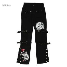 43296947994668|43296948027436|43296948060204 Grunge Wide Leg Jeans For Alternative Fashion, Fall Grunge Streetwear Bottoms, Punk Style Baggy Straight Leg Bottoms, Harajuku High Waist Streetwear Bottoms, Harajuku Style Straight Leg Pants With Pockets, Punk Style Baggy Wide Leg Jeans, Baggy Grunge Jeans For Alternative Fashion, Edgy Baggy Jeans For Concert, Casual Wide Leg Pants For Concert