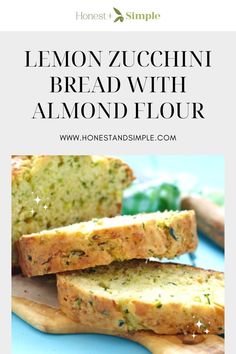 lemon zucchini bread with almond flour