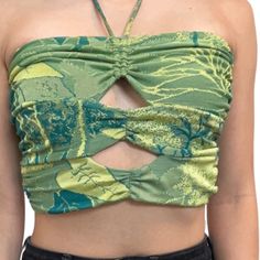 Beautiful Bright Fun Color Has 2 Key Holes In The Front. Fun Color, Zara Tops, Halter Top, Zara, Womens Tops, Key, Green, Women Shopping, Color