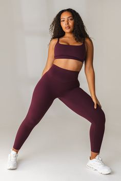 Cloud II™ Pant - Wine – Vitality Athletic Apparel Workout Of The Day, Squat Proof, Athletic Apparel, Deep Colors, Toe Designs, Coffee Shop, Fitness Models, The Day, High Waisted