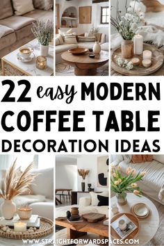 coffee table decoration ideas that are easy to do and great for any room in the house