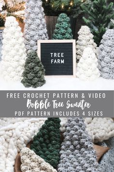 crochet tree pattern and video to be used for free