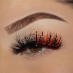 Jack O’Lantern is a Halloween inspired lash. This lash brings a bold pop of orange and dark mystique of black glitter, making them the ultimate accessory for a striking and captivating Halloween ensemble. Special Features: Uses: Up to 25 wears Length: 22mm Effect: Wispy Thin and Comfortable lash band Halloween Lashes Extensions, Halloween Lash Extensions, Lash Patterns, Halloween Lashes, Lash Inspiration, Perfect Eyelashes, Lash Room, Extension Ideas, Cute Tattoos For Women