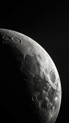 an image of the moon taken from space