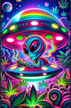 Marjuana Wallpaper Iphone, Blacklight Wallpaper, High Trippy, Alien Wallpaper, Blacklight Art, Alien Pictures, Trippy Alien, Trippy Pictures, Trippy Iphone Wallpaper