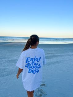 ENJOY THE GOOD DAYS SHIRT - Jewels Kennedy Designs Crop Tanks, Mens Long Sleeve Tee, Comfort Colors Tee, Jacksonville Fl, Summer Tee, Hey There, Beach Shirts, Oversized Tee, Front Design