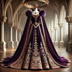 Capes Fashion, Queen Cape, Rose Costume, Celtic Dress, Trendy Outfit Ideas, Best Winter Outfits, Fairytale Fashion, Fashion Drawing Dresses, Royal Dresses