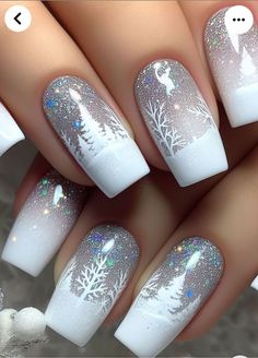 Best Christmas Nail Designs, Glamorous Christmas Nails, Christmas Finger Nail Designs, Christmas Nail 2024, Elegant Christmas Nails Classy Sparkle, Elegant Nail Designs 2024, Edgy Winter Nails, Nail Designs Christmas Holiday, Minimalistic Christmas Nails