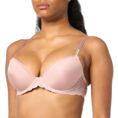 PRICES MAY VARY. Provides the perfect lift for every size Oversized floral lace galloon with a soft, flexible wide band Lightweight open net mesh with picot trim for delicate detailing Adjustable straps for convertible wear, scalloped lace trim and underwire support Model is approximately 5'9" wearing size 34B Pink Underwire Partially Lined Bra, Pink Low-cut Lined Bra, Cheap No-show Intimates With Built-in Bra, Cheap Lavender Intimates With Built-in Bra, Cheap Lace Bra-friendly Intimates, Demi Bra, Everyday Bra, Calvin Klein Woman, Scalloped Lace