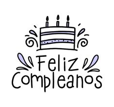 a birthday cake with candles and the words feliz compleanos